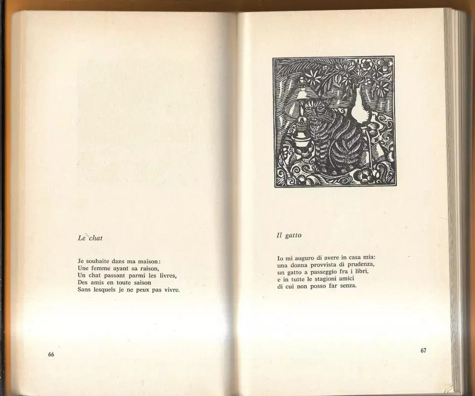 APOLLINAIRE POESIE TESTO A FRONTE 1970 ACCADEMIA - SANSONI EDITORE ILLUSTRATO
