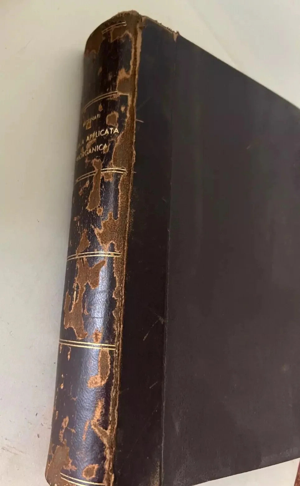 ETTORE MOLINARI CHIMICA INORGANICA PARTE I HOEPLI 1924 QUINTA EDIZIONE AMPLIATA