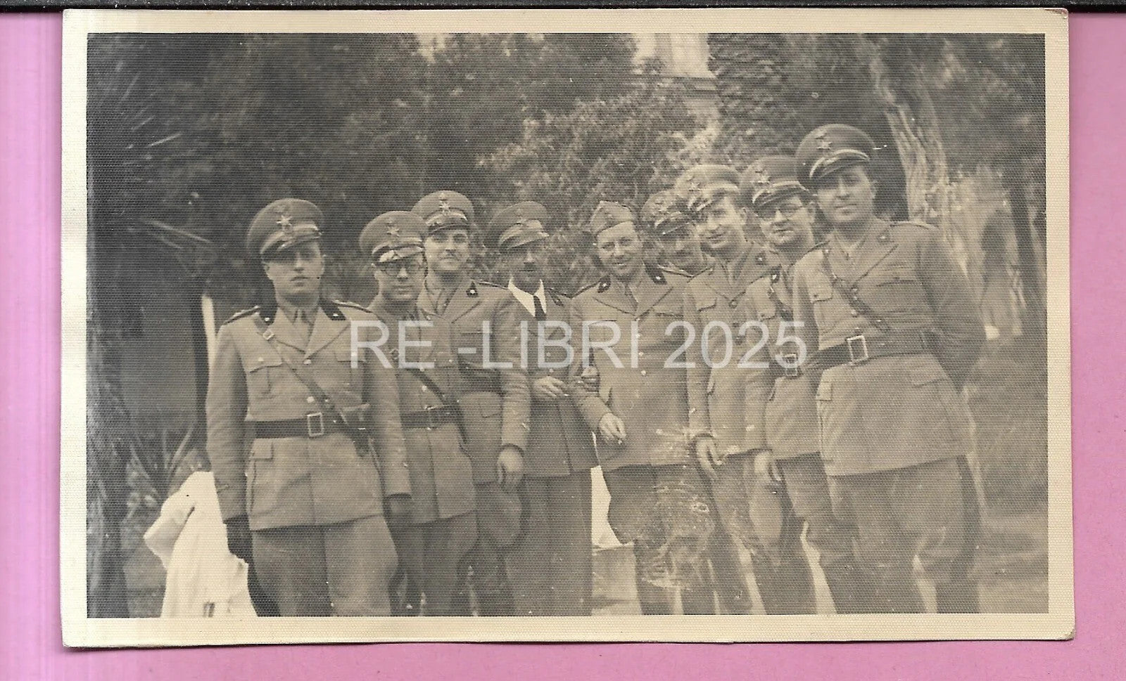 FOTO WWII GRUPPO UFFICIALI MEDICI IN UNIFORME FASCISTA NAPOLI