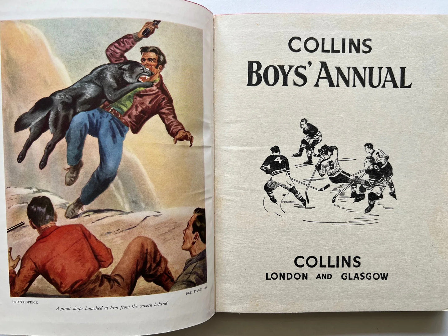 COLLINS BOYS' ANNUAL 1955 ILUSTRATO FUMETTI