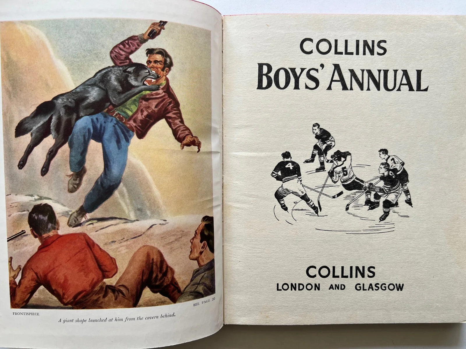 COLLINS BOYS' ANNUAL 1955 ILUSTRATO FUMETTI