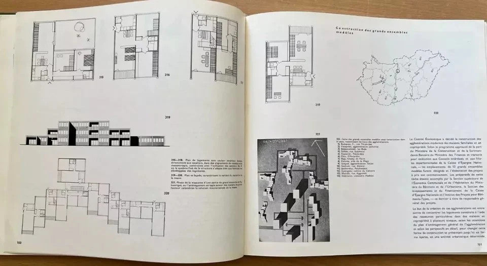 BUDAPEST INDUSTRIALISATION DU BATIMENT CONCEPTION DES PROJETS TECHNIQUES 1969