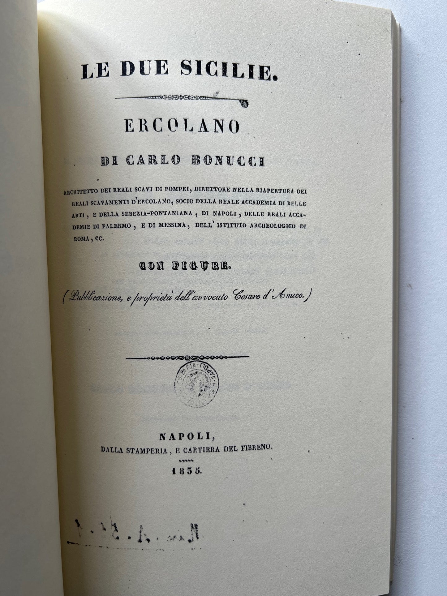 CARLO BONUCCI LE DUE SICILIE - ERCOLANO A CURA DI ELENA MANZO ILLUSTRATO EDIZIONI SCIENTIFICHE