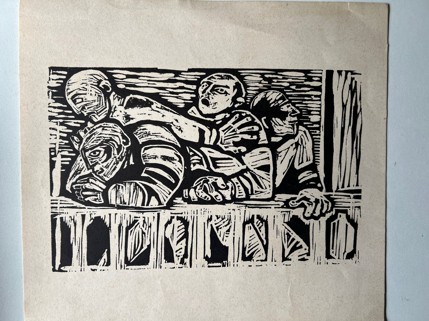 Art Diptych: Pair of Original Woodcuts (1920-1940) – Masterpieces of European Expressionist Graphic Art