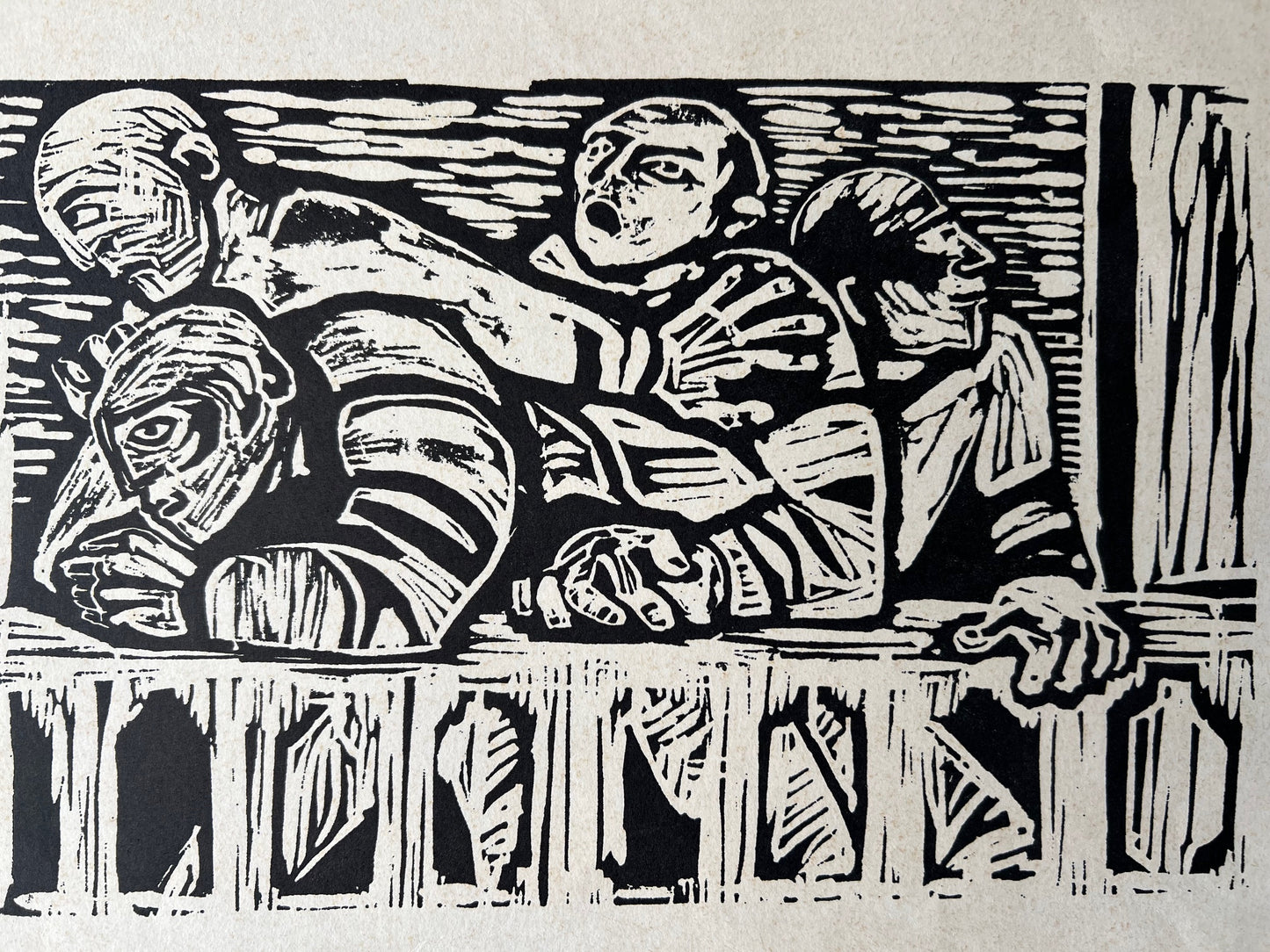 Art Diptych: Pair of Original Woodcuts (1920-1940) – Masterpieces of European Expressionist Graphic Art