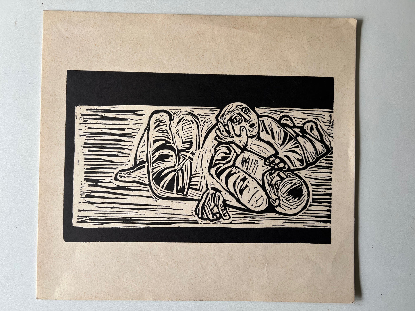 Art Diptych: Pair of Original Woodcuts (1920-1940) – Masterpieces of European Expressionist Graphic Art