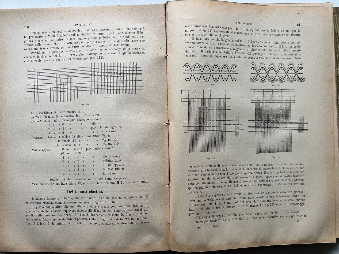 TESSITURA del Prof. G.M. BERLIAT  ILLUSTRATO DI 375 FIGURE VALLARDI EDITORE MILANO S/D