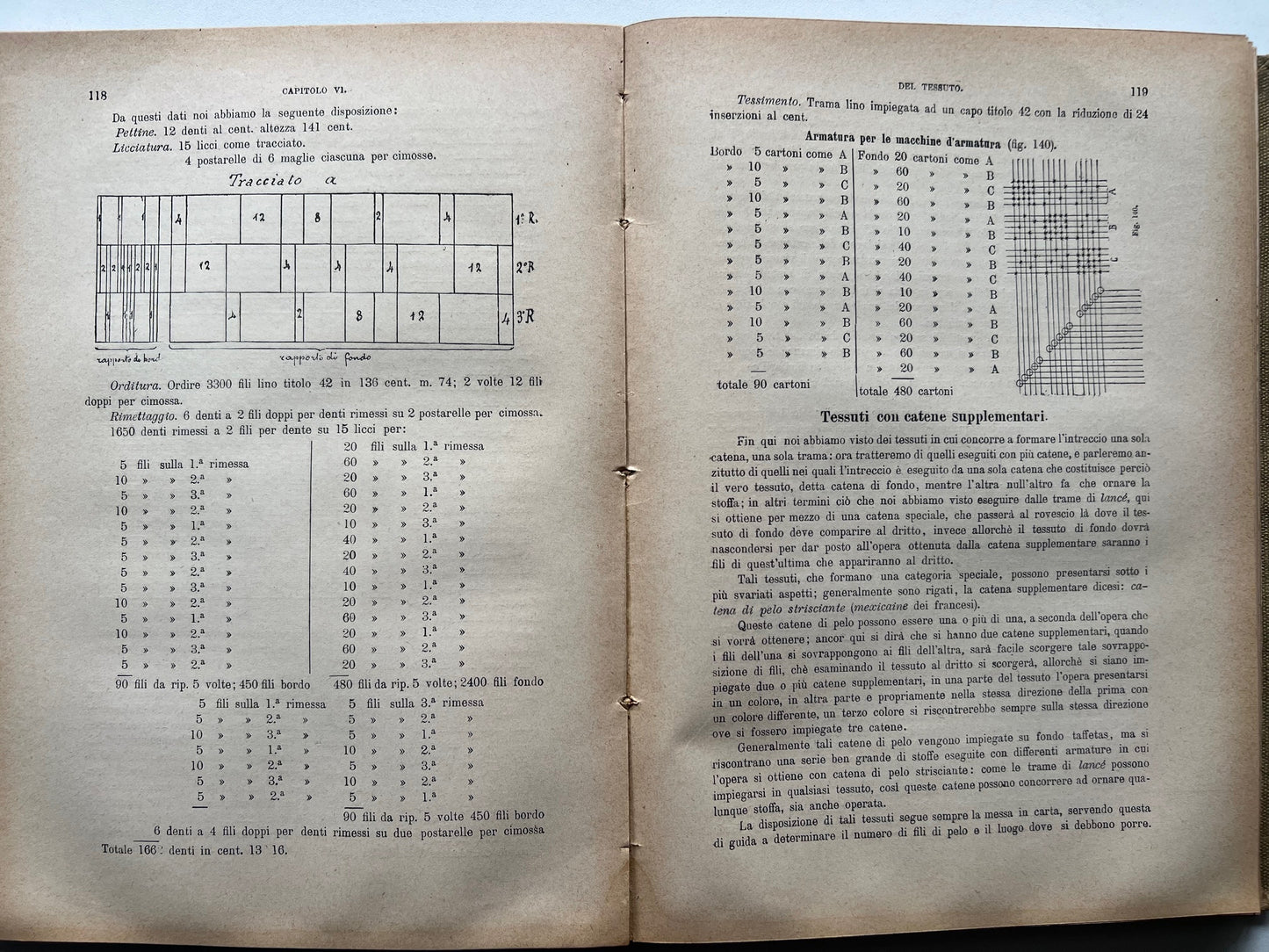 TESSITURA del Prof. G.M. BERLIAT  ILLUSTRATO DI 375 FIGURE VALLARDI EDITORE MILANO S/D