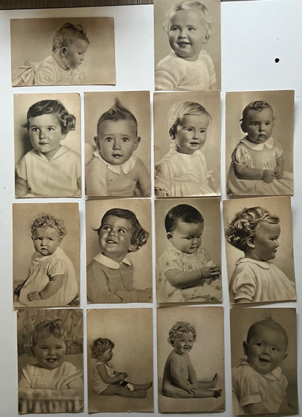 LOTTO 14 Cartoline Foto d'Epoca - Serie Bimbi Ballerini & Fratini Firenze - (1943) serie 8011