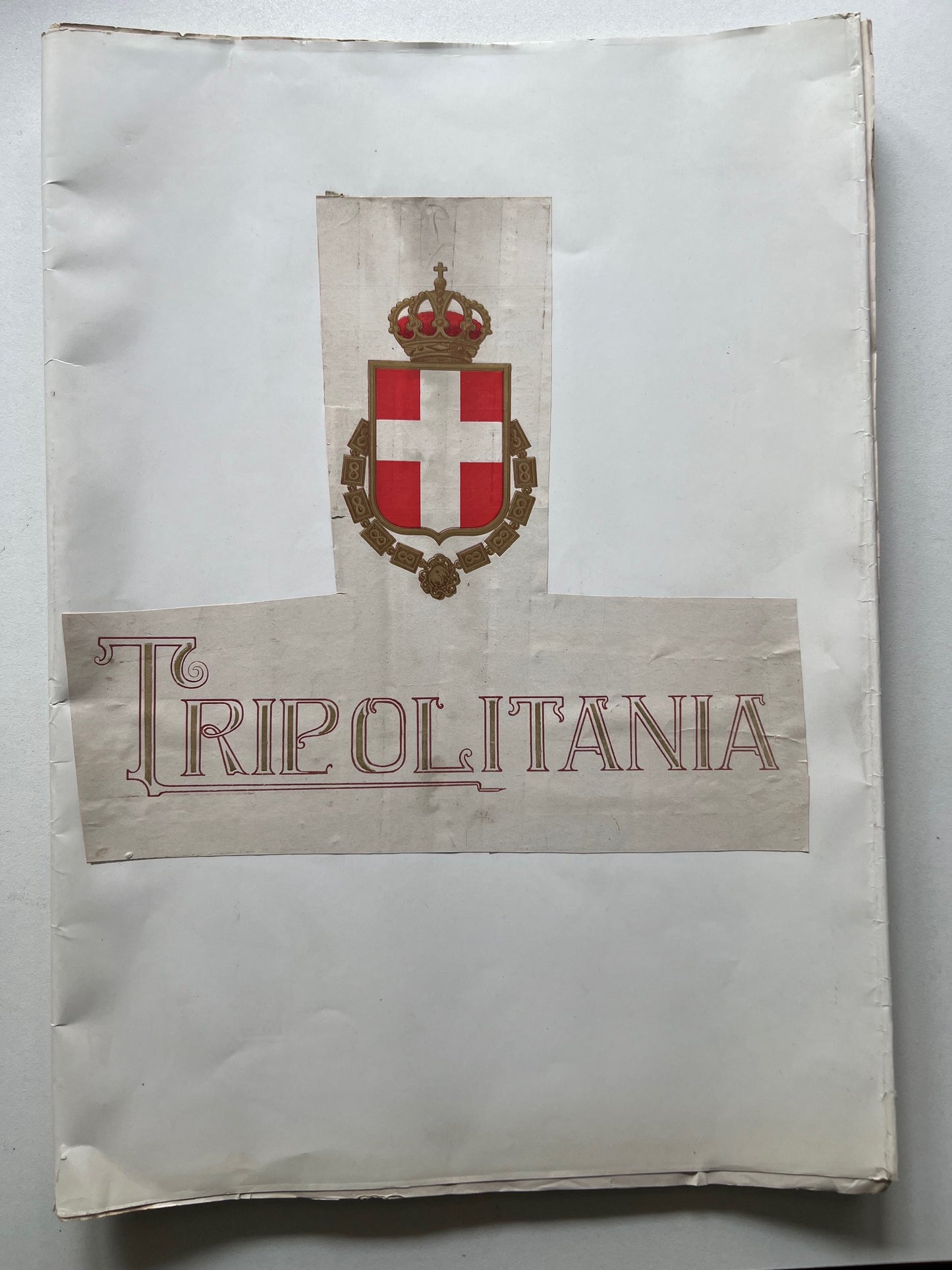 1912 Guerra di Libia - Rivista storica "La Tripolitania" Ilustrato - Documento originale raro con 1 carta sciolta