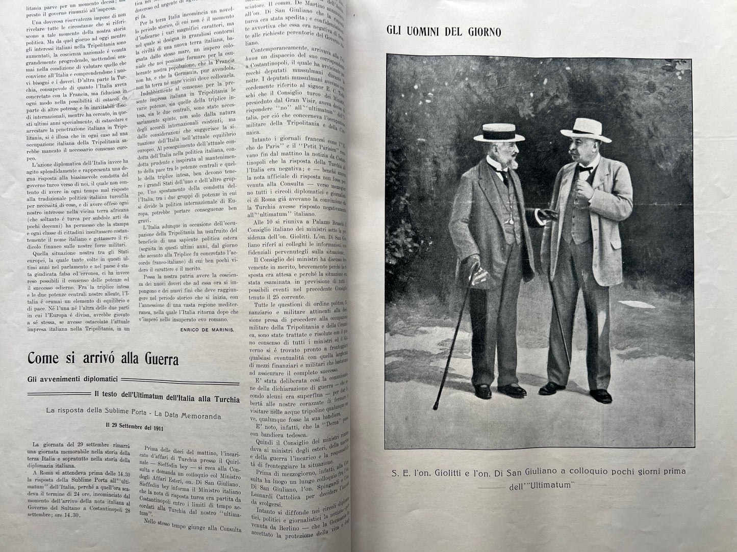 1912 Guerra di Libia - Rivista storica "La Tripolitania" Ilustrato - Documento originale raro con 1 carta sciolta