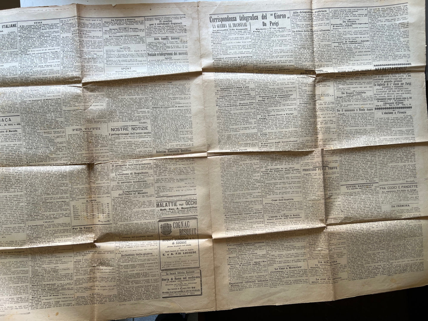 Rarità: Prima Edizione Assoluta "Gavotta delle Bambole" di Pietro Mascagni – Quotidiano "Il Giorno" 16 Gennaio 1900