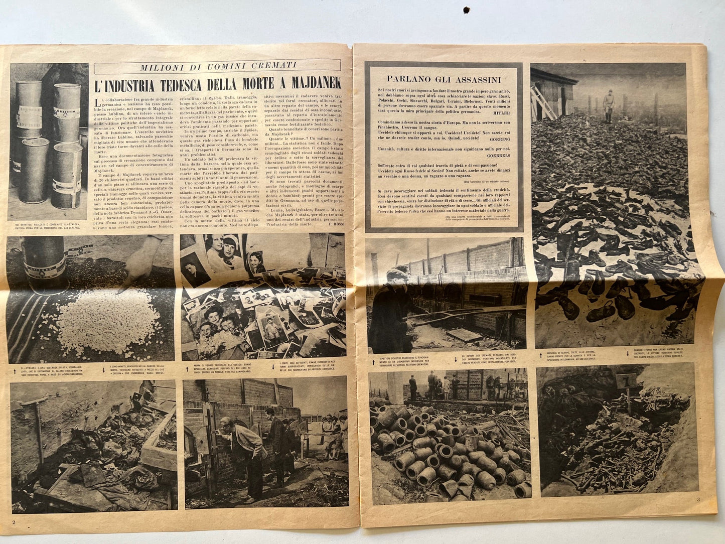 RARISSIMO Numero 1 "La Settimana" 1944 - Stille & Pannunzio - Shoah, Partigiani, Bomba Atomica