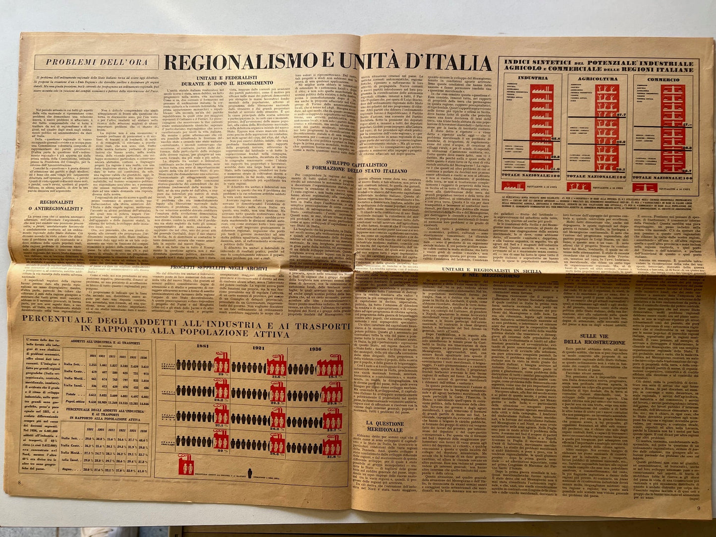 RARISSIMO Numero 1 "La Settimana" 1944 - Stille & Pannunzio - Shoah, Partigiani, Bomba Atomica