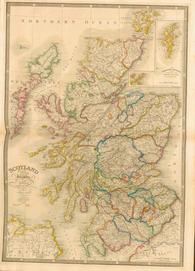 James Wyld – A New General Atlas of Modern Geography – Complete Atlas with 68 Hand-Coloured Maps – London, Mid-19th Century