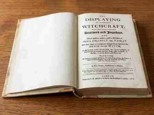 THE DISPLAYING OF SUPPOSED WITCHCRAFT John Webster 1677 London