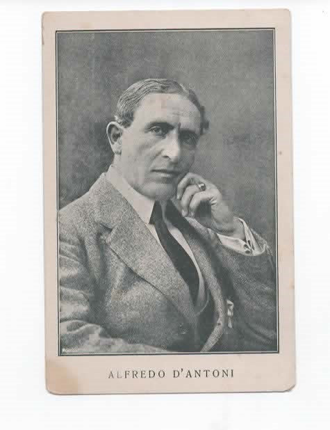 Rara Cartolina Postale d'Epoca – Alfredo D'Antoni – Caesar Film , Cinema Muto