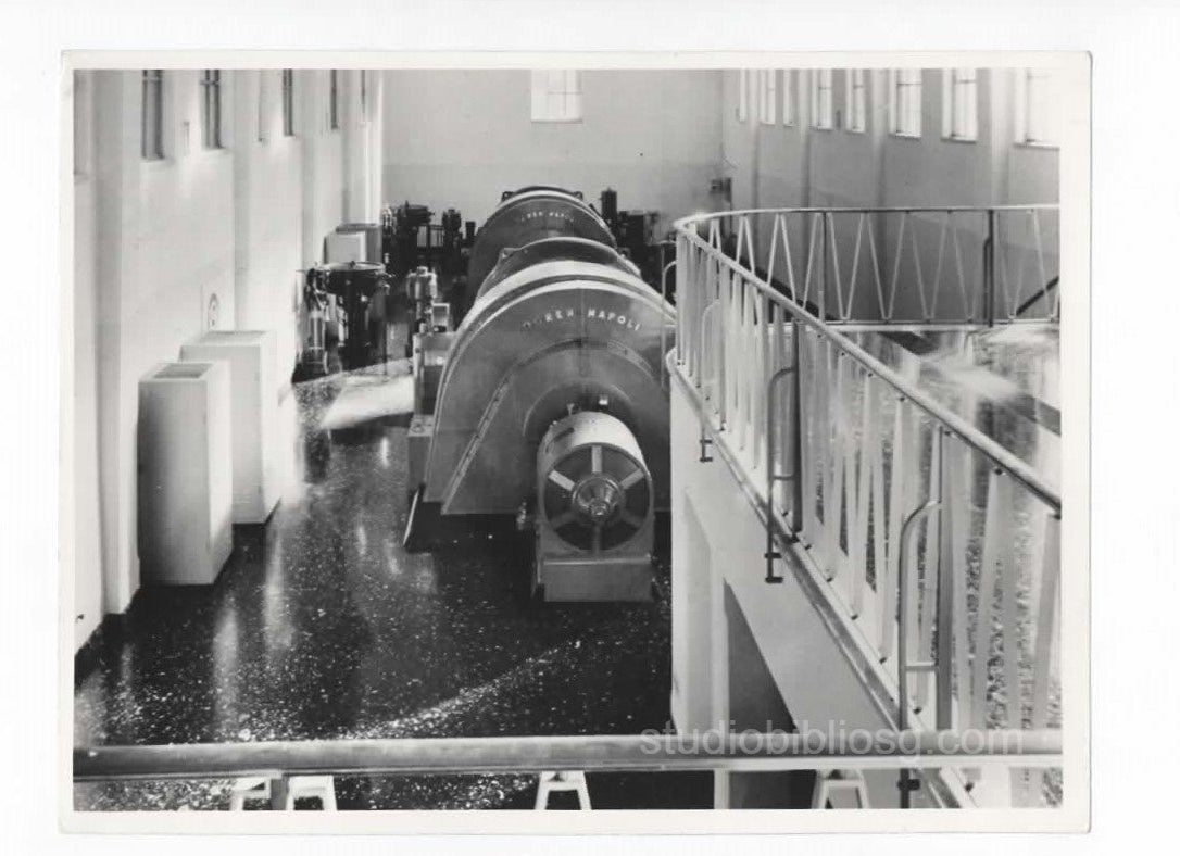 Fotografia industriale originale – anni ’50 - Centrale idroelettrica di Ponte Gardena