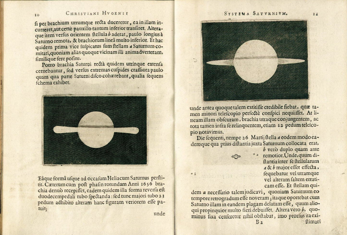 HUYGENS, Christiaan Systema Saturnium, sive De causis mirandorum Saturni Phaenomenon, Et Comite ejus PLANETA NOVO.