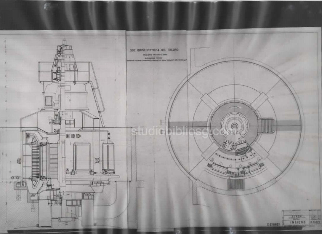 Negativo fotografico industriale su acetato – Sardegna centrale idroelettrica – Società Idroelettrica del Taloro – anni ’50
