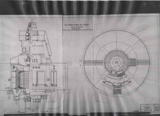 Negativo fotografico industriale su acetato – Sardegna centrale idroelettrica – Società Idroelettrica del Taloro – anni ’50