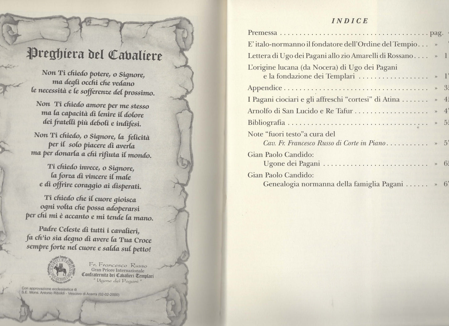 TEMPLARI Le Origini Nocerine di Ugone dei Pagani - Domenico Rotundo - Ed. Nord Sud 2012