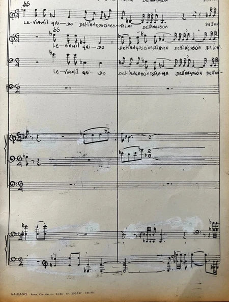 Manoscritto Integrale Autografo: "Il Mistero del Santo" - R. S. Venticinque - 84 Pagine - Opera Completa